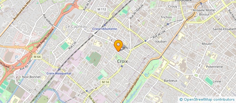 localisation de l'entreprise LEONARD DE VINCI à CROIX
