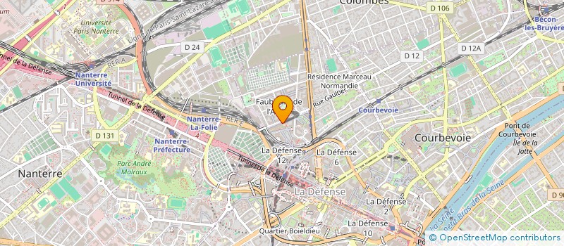 localisation de l'entreprise LEONARD DE VINCI ESPORT à COURBEVOIE