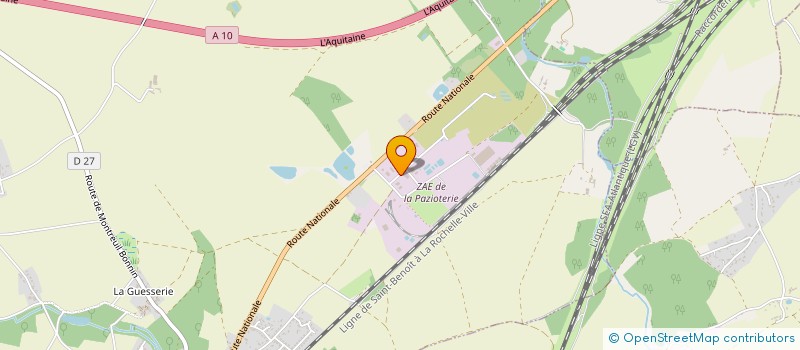 localisation de l'entreprise LEONARD FERMETURES à COULOMBIERS
