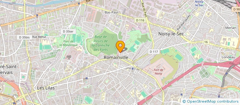 localisation de l'entreprise LEONARD FORMATION à ROMAINVILLE