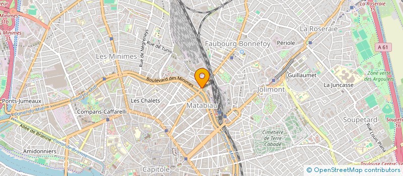 localisation de l'entreprise LEONARD NINDJOBA PEINTURE  TOULOUSE