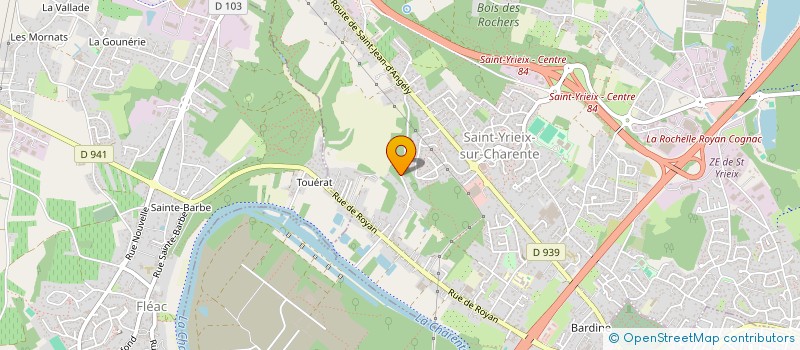 localisation de l'entreprise LEONARD   ROBIN H  SAINT-YRIEIX-SUR-CHARENTE