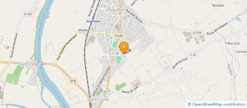 localisation de l'entreprise LEONARD-SERVICES  AIGUILLON