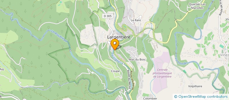localisation de l'entreprise LEONARD VINS ET TERROIRS à LARGENTIERE