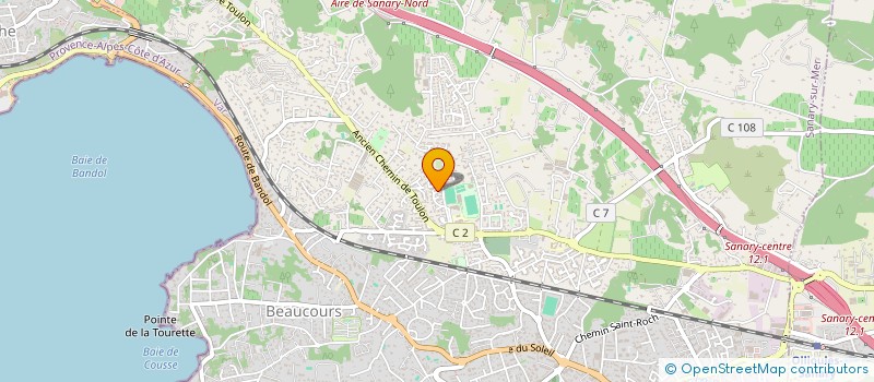 localisation de l'entreprise LEONARDI BATIMENT à SANARY-SUR-MER