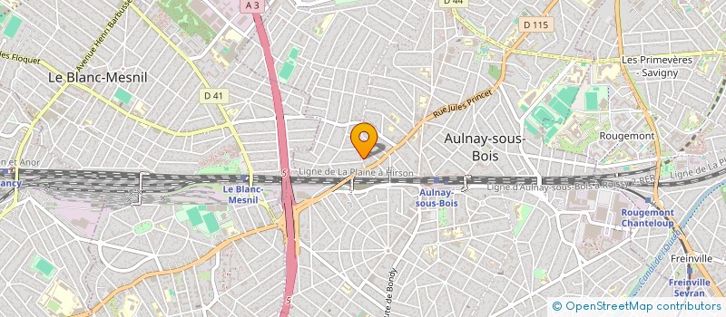 localisation de l'entreprise LEONARDO à AULNAY-SOUS-BOIS