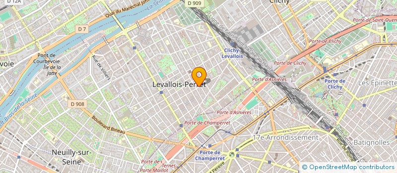 localisation de l'entreprise LEONARDO à LEVALLOIS-PERRET