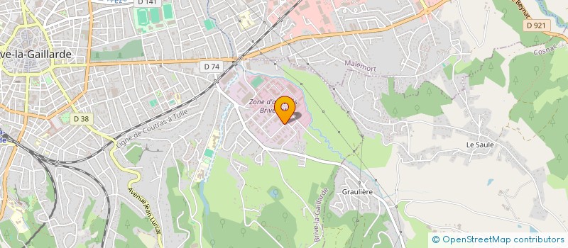 localisation de l'entreprise LEONARDO  BRIVE-LA-GAILLARDE