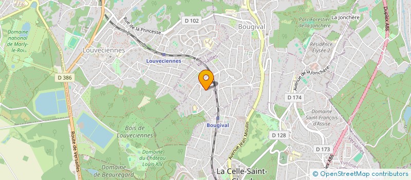 localisation de l'entreprise LEONAX  BOUGIVAL