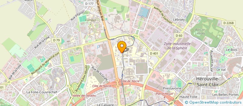 localisation de l'entreprise LEONDIS à CAEN