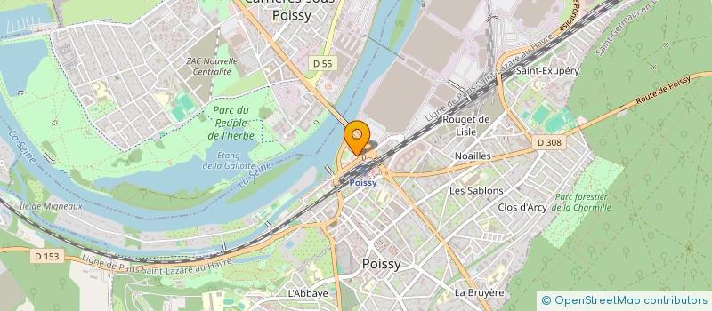 localisation de l'entreprise LEONE à POISSY