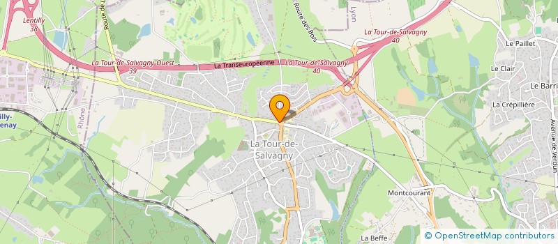 localisation de l'entreprise LEONE & MARCEL  LA TOUR-DE-SALVAGNY