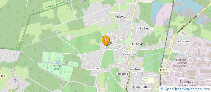 localisation de l'entreprise LEONETIS à BLANQUEFORT
