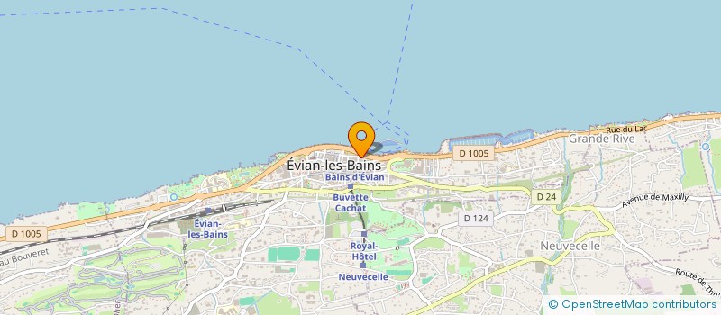 localisation de l'entreprise LEONI SARL  EVIAN-LES-BAINS