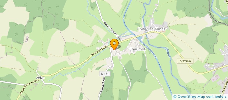 localisation de l'entreprise LEONIE à CHAUMOT