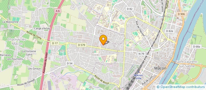 localisation de l'entreprise LEONIMMO à CHARNAY-LES-MACON