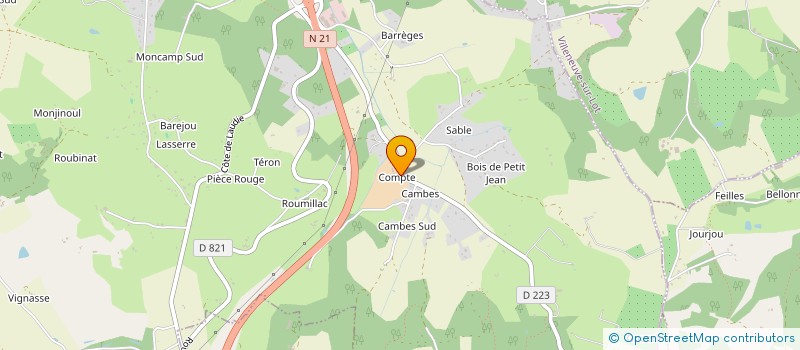 localisation de l'entreprise LEONINA  PUJOLS