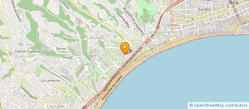 localisation de l'entreprise LEONIS à NICE