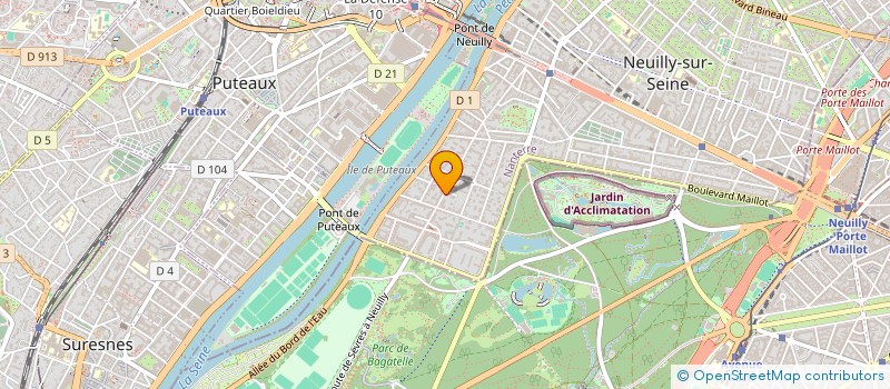 localisation de l'entreprise LEONIS VOLTAIRE à NEUILLY-SUR-SEINE