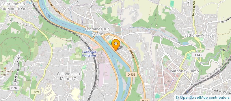 localisation de l'entreprise LEONLACOM  FONTAINES-SUR-SAONE