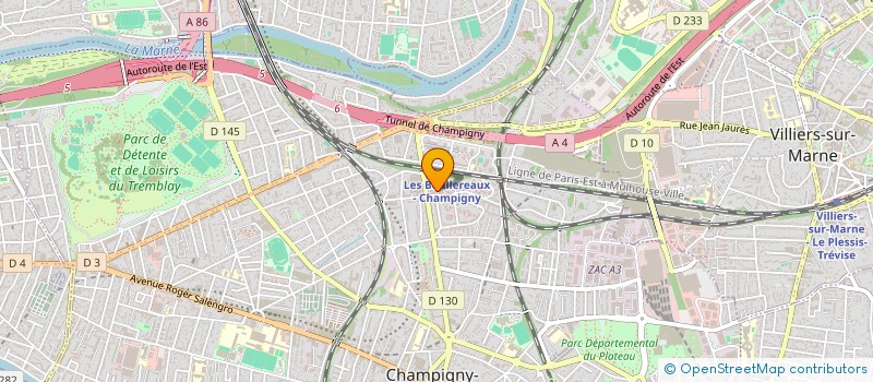 localisation de l'entreprise LEONNE à CHAMPIGNY-SUR-MARNE