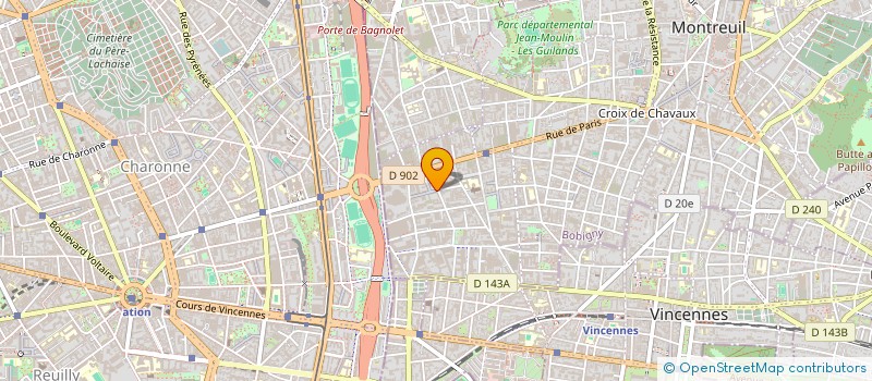localisation de l'entreprise LEONOR à MONTREUIL