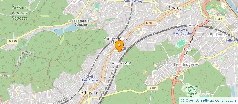 localisation de l'entreprise LEONORE GLAIZE INTERIEURS à CHAVILLE