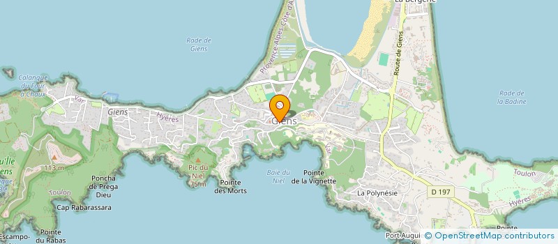 localisation de l'entreprise LEONTINE à HYERES