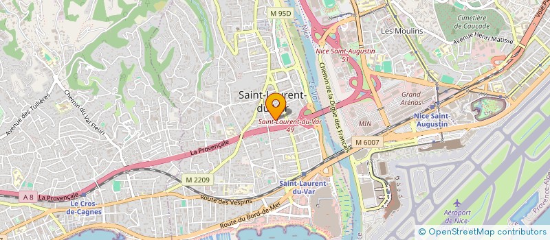 localisation de l'entreprise LEONZE (11) à SAINT-LAURENT-DU-VAR
