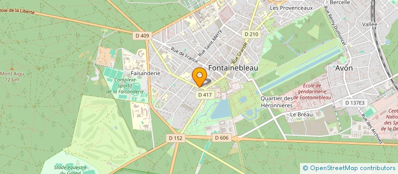 localisation de l'entreprise LEOP'ART à FONTAINEBLEAU