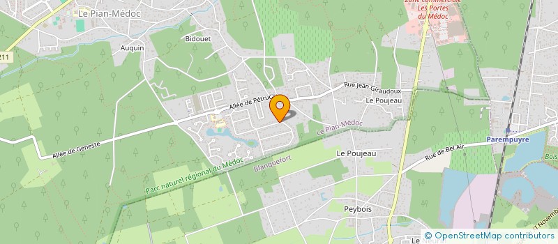 localisation de l'entreprise LEOPA INVEST à LE PIAN-MEDOC