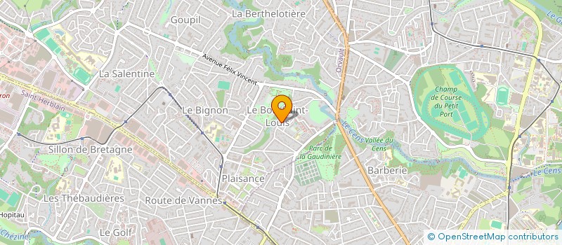 localisation de l'entreprise LEOPARC à ORVAULT