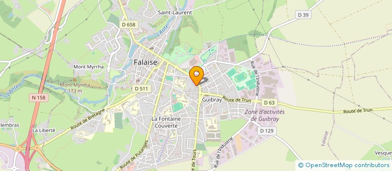 localisation de l'entreprise LEOPARDS à FALAISE