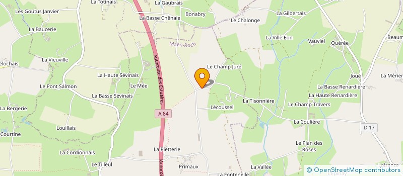 localisation de l'entreprise LEOPAUL BODINS  MAEN ROCH