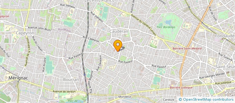 localisation de l'entreprise LEORA à BORDEAUX