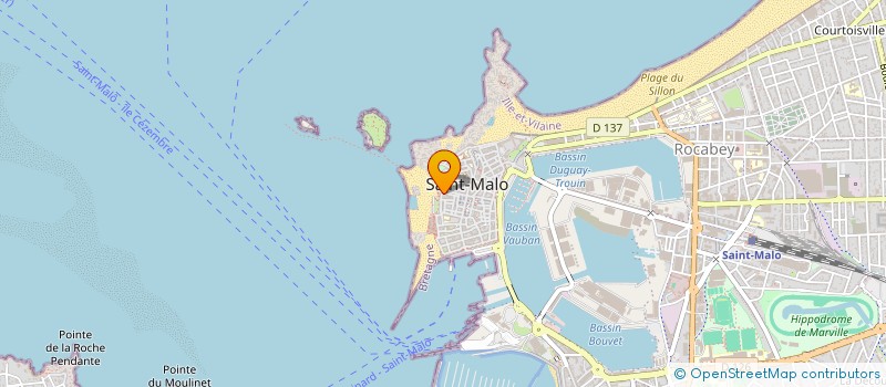 localisation de l'entreprise LEOROM à SAINT-MALO