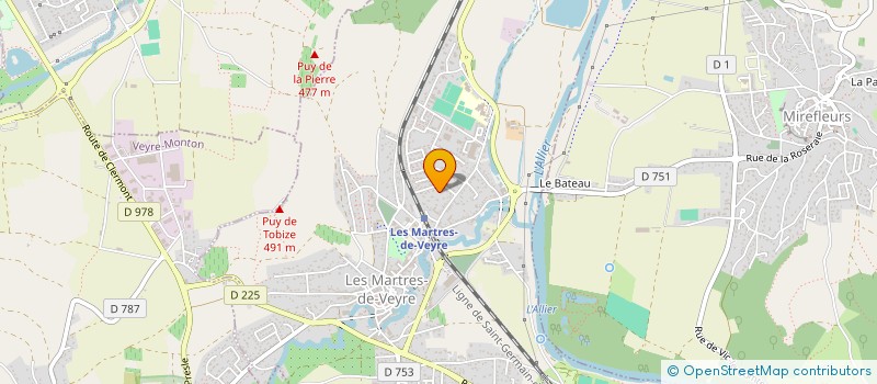 localisation de l'entreprise LEOROM  LES MARTRES-DE-VEYRE