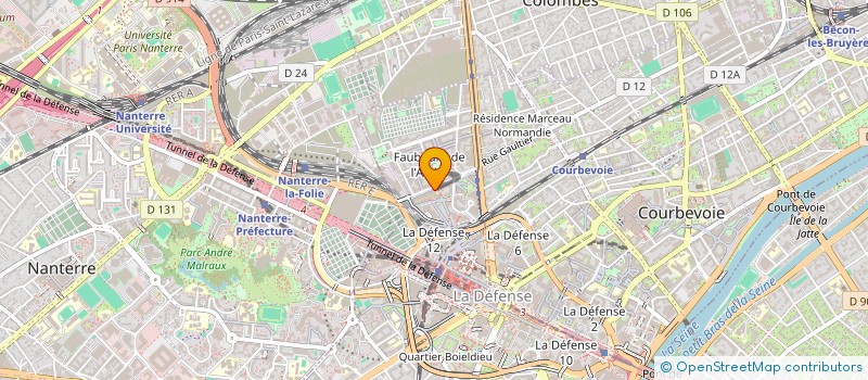 localisation de l'entreprise LEORUGBY à COURBEVOIE