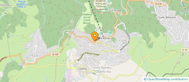 localisation de l'entreprise LEOS à FONT-ROMEU-ODEILLO-VIA