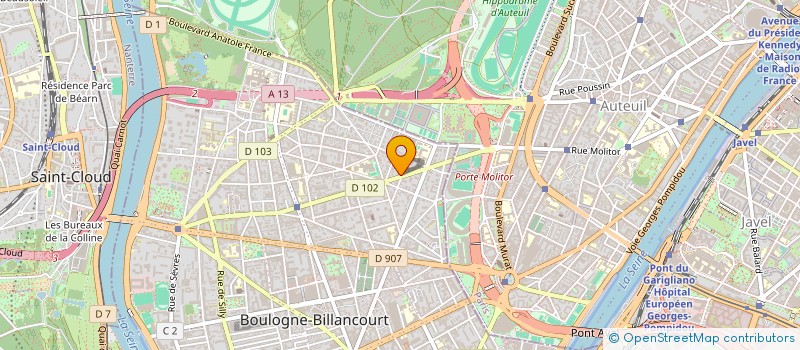 localisation de l'entreprise LEOSA à BOULOGNE-BILLANCOURT