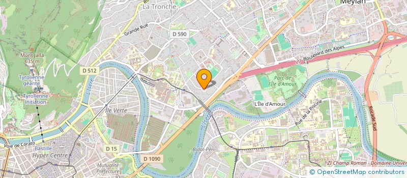 localisation de l'entreprise LEOSA  LA TRONCHE