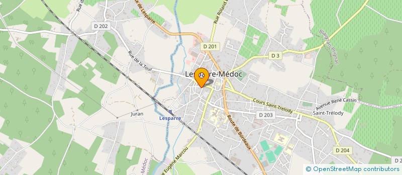 localisation de l'entreprise LEOSAS  LESPARRE-MEDOC