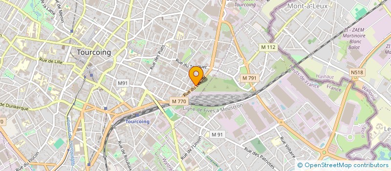 localisation de l'entreprise LEOSILO HOLDING  ROUBAIX