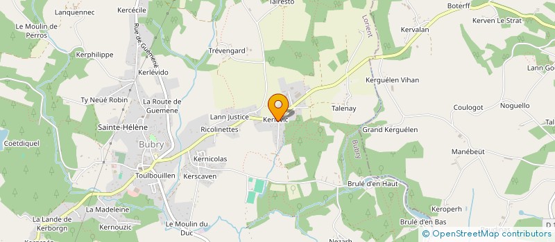 localisation de l'entreprise LEOTHE à PLUMELIAU-BIEUZY