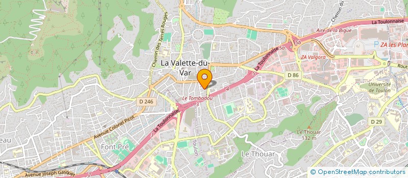 localisation de l'entreprise LEOTHEROS  LA VALETTE-DU-VAR