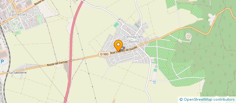 localisation de l'entreprise LEOVA à CERNAY-LES-REIMS