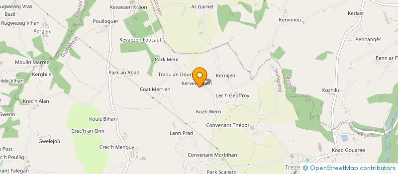 localisation de l'entreprise LEOVAL HORIZON  BEGARD