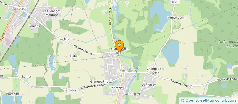 localisation de l'entreprise LEOXILA à DOMPIERRE-SUR-VEYLE
