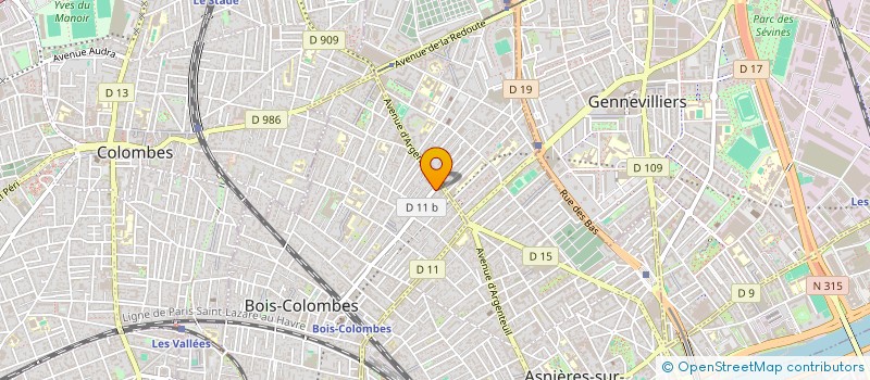 localisation de l'entreprise LEOZ MEDIA à BOIS-COLOMBES