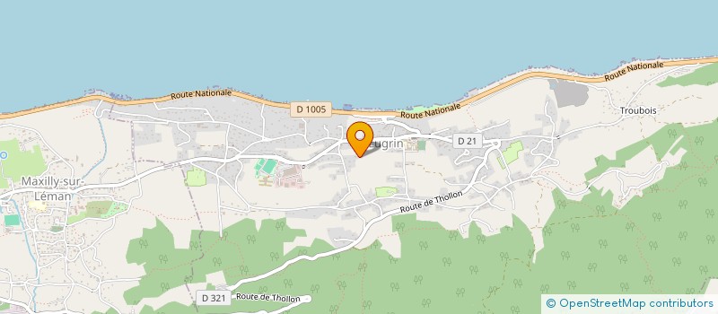 localisation de l'entreprise LEP DIFFUSION  LUGRIN